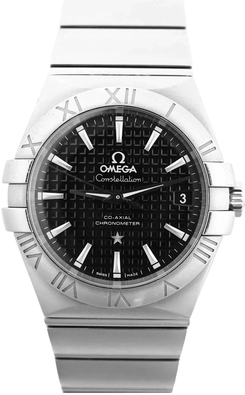 Omega Omega Constellation Co-Axial 123.10.35.20.01.002 87005513 SS SS AT Watch with Black Dial Zwart