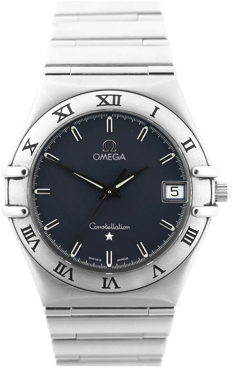 Omega Omega Constellation 1512.40 58341032 SS SS QZ Watch with Gray Dial Grijs