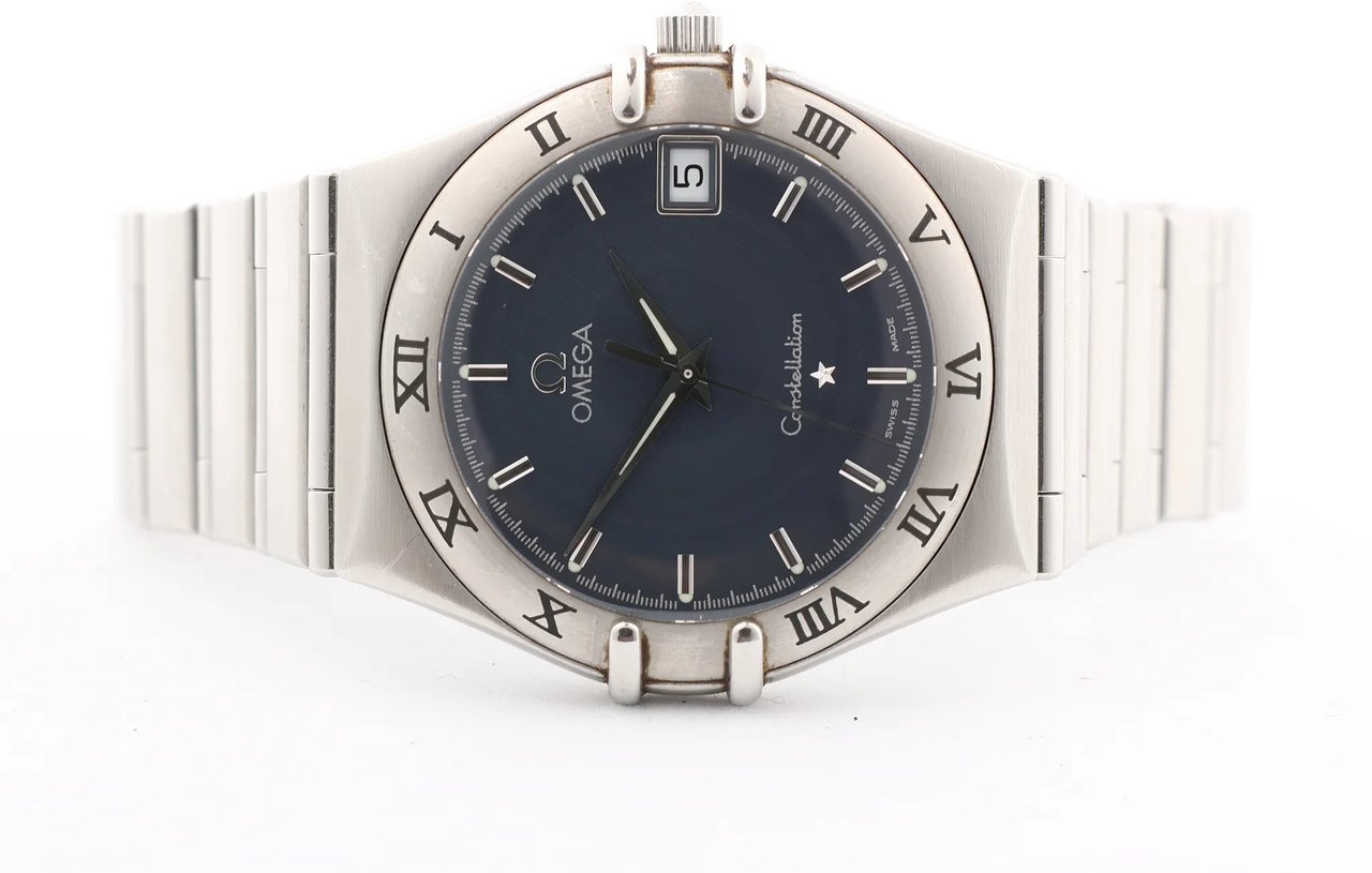 Omega Omega Constellation 1512.40 58341032 SS SS QZ Watch with Gray Dial Grijs