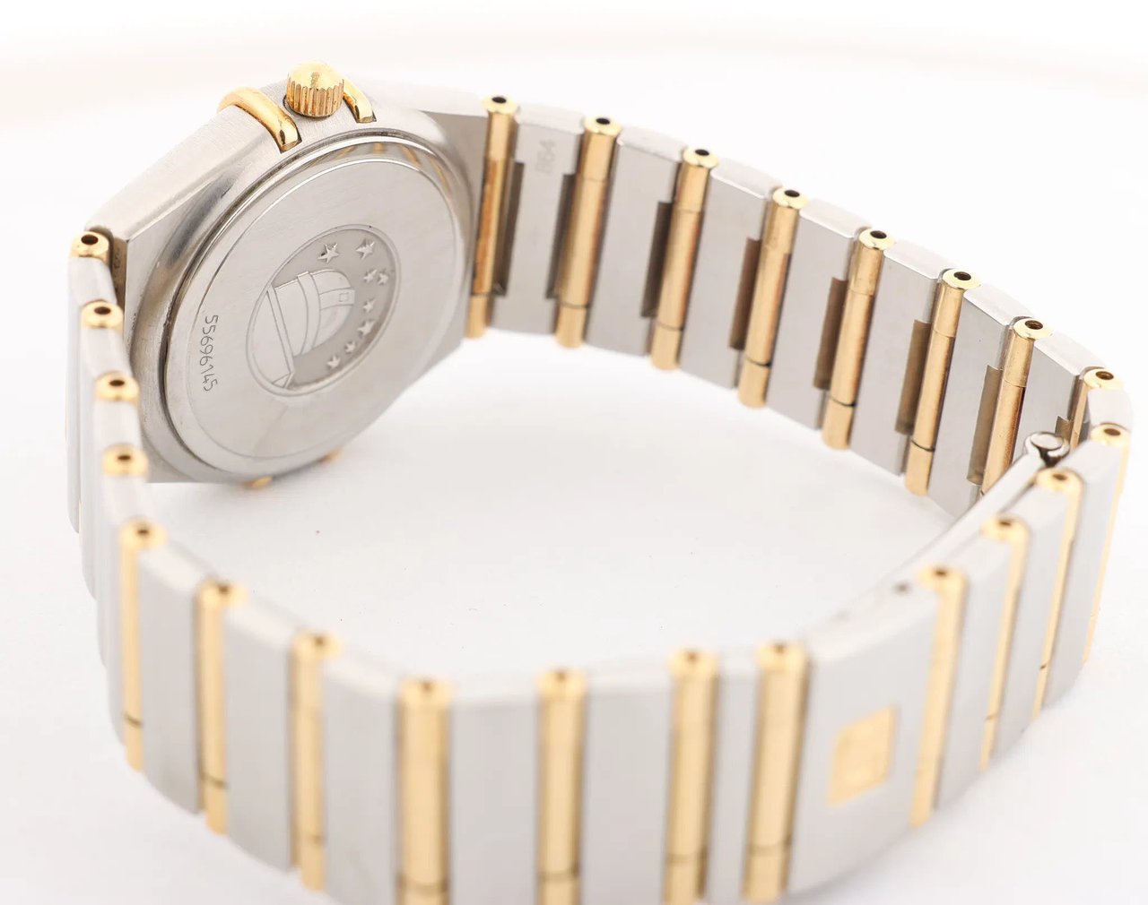 Omega Omega Constellation 1262.10.00 SS YG QZ Watch with Gold Dial Divers