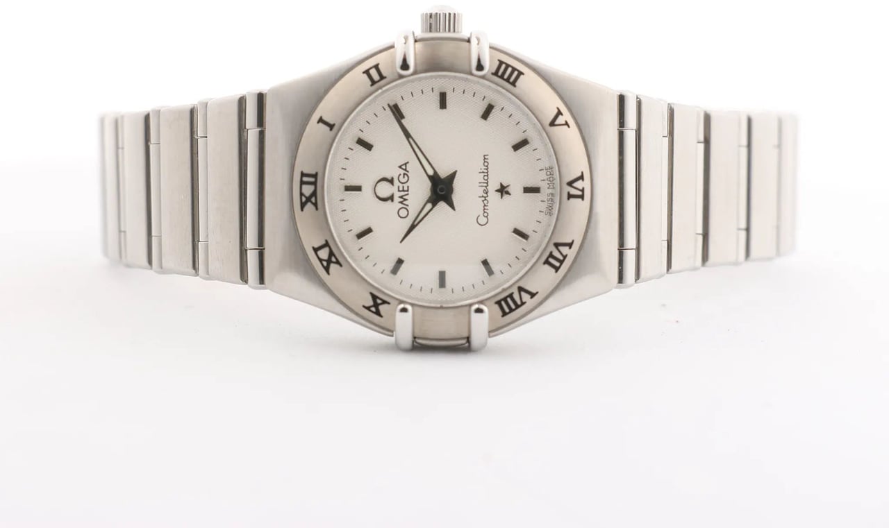 Omega Omega Constellation 1562.30.00 SS QZ Watch with White Dial Divers