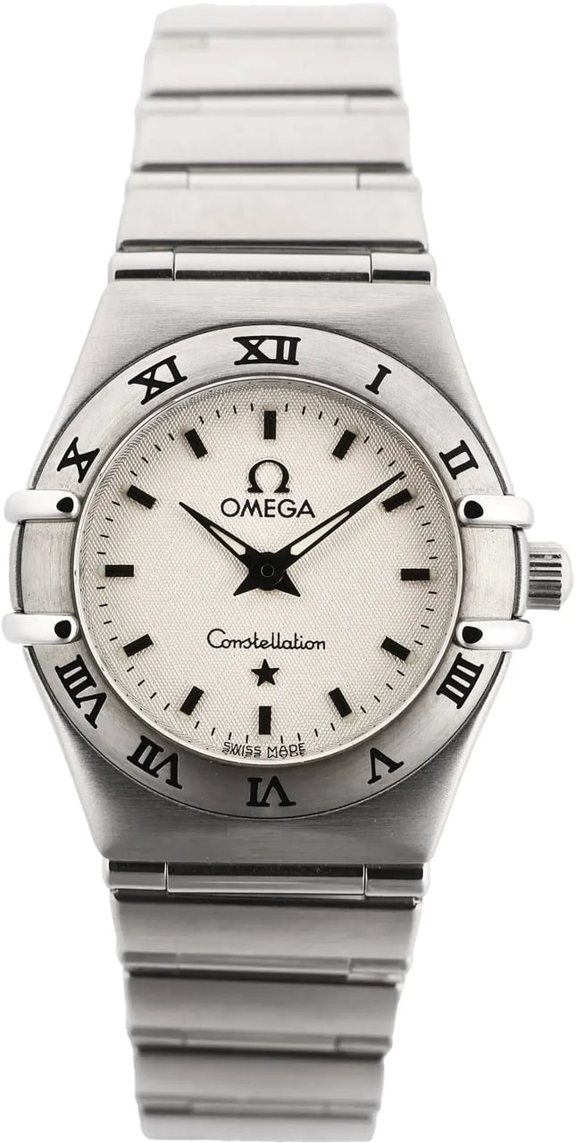 Omega Omega Constellation 1562.30.00 SS QZ Watch with White Dial Divers
