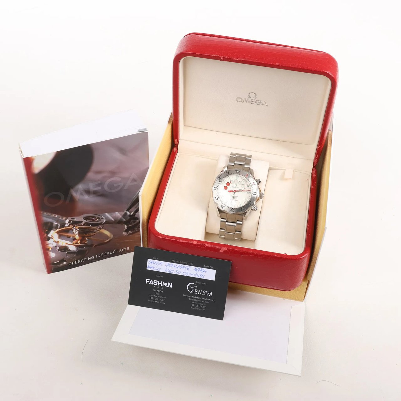 Omega Omega Seamaster Apnea Maillol 2595.30 59701934 SS AT Watch with Silver Dial Zilver