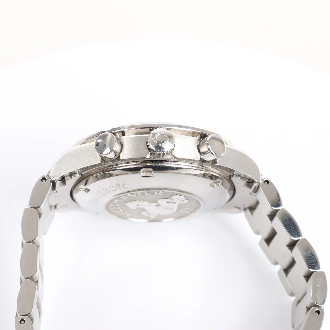 Omega Omega Speedmaster 3210.51 85705936 SS AT Watch with Black Dial Zwart