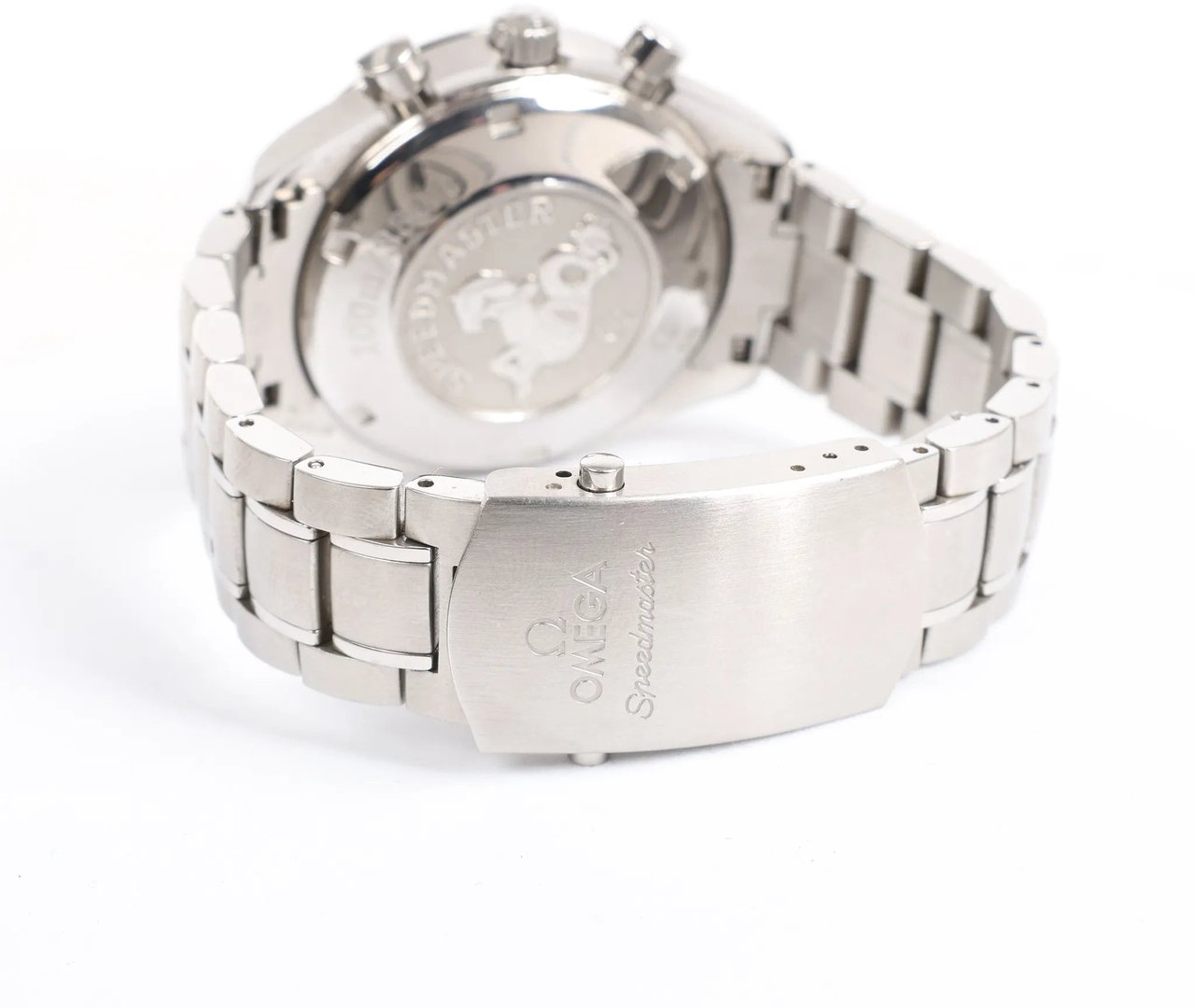 Omega Omega Speedmaster 3210.51 85705936 SS AT Watch with Black Dial Zwart