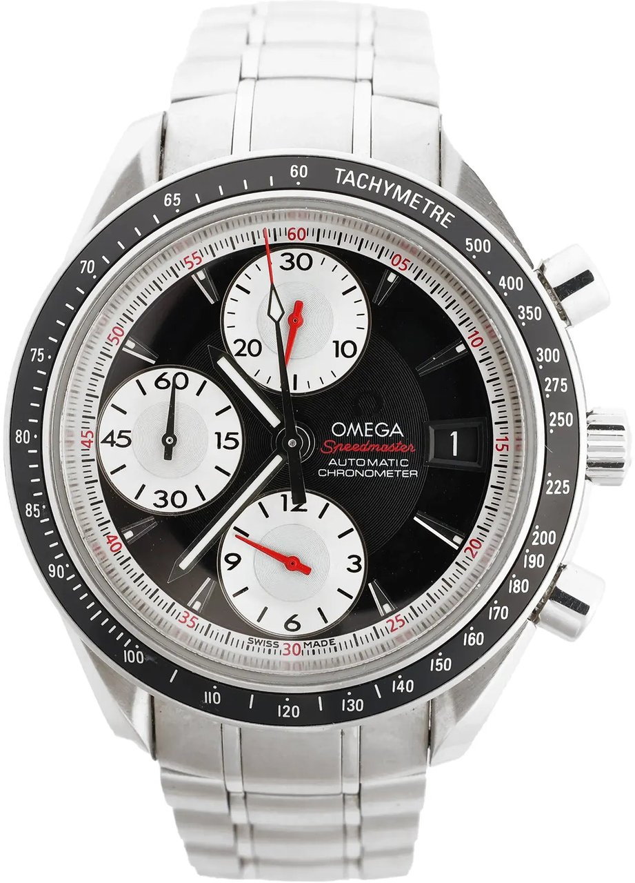 Omega Omega Speedmaster 3210.51 85705936 SS AT Watch with Black Dial Zwart
