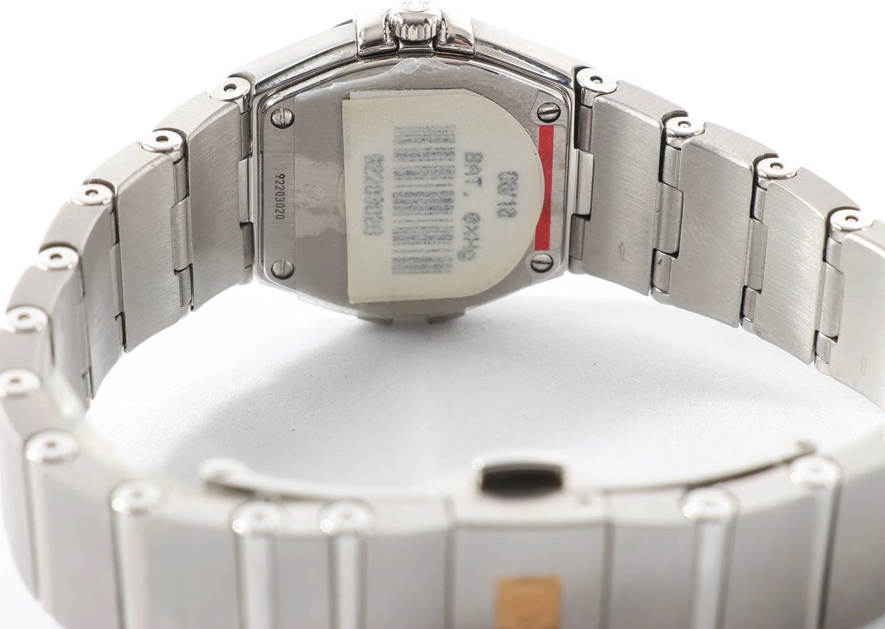 Omega Omega Constellation 123.15.24.60.01.001 92203020 SS QZ Watch with Black Dial Zwart