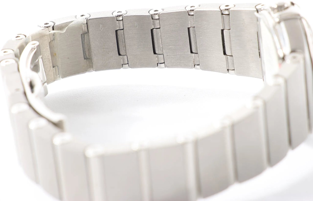 Omega Omega Constellation 123.15.24.60.01.001 92203020 SS QZ Watch with Black Dial Zwart