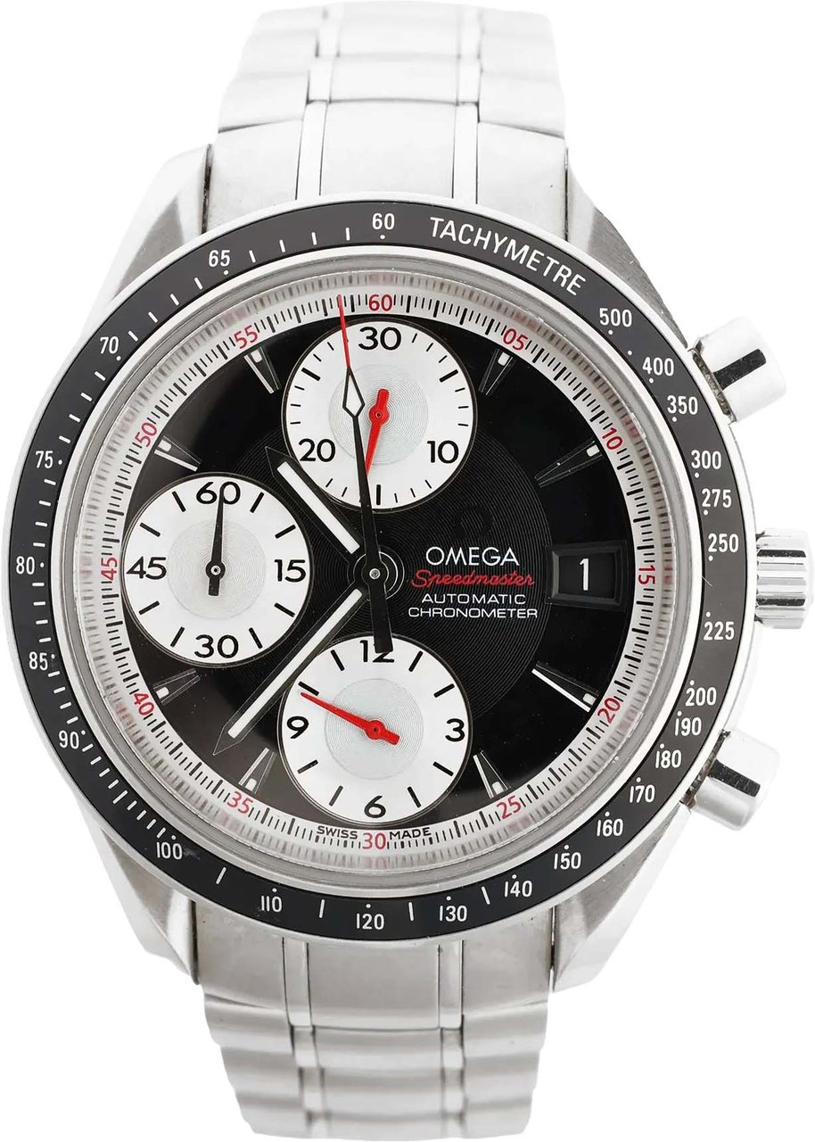 Omega Omega Speedmaster 3210.51 85705936 SS AT Watch with Black Dial Zwart