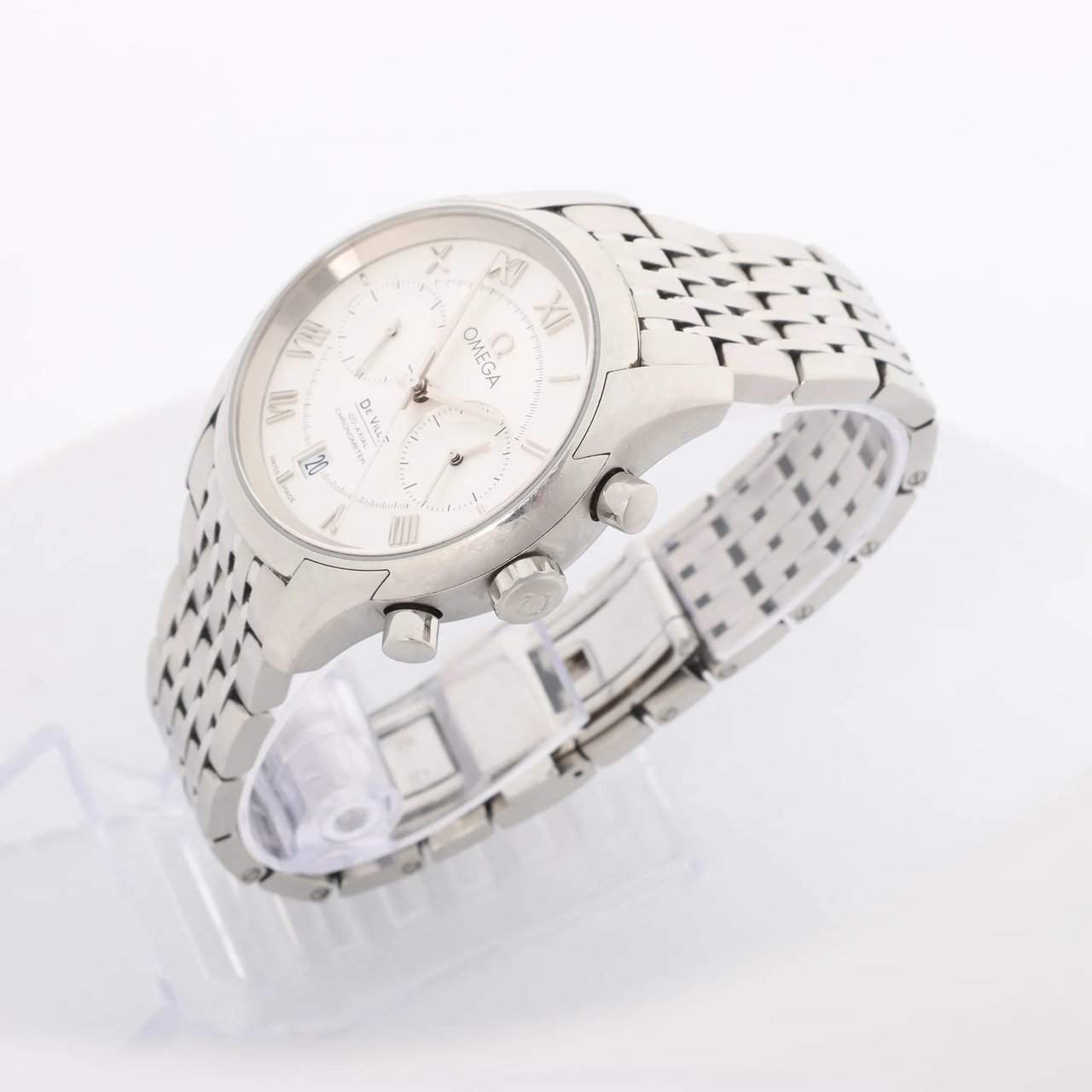 Omega Omega De Ville Co-Axial 431.10.42.51.02.001 85897071 SS AT Watch with White Dial Divers