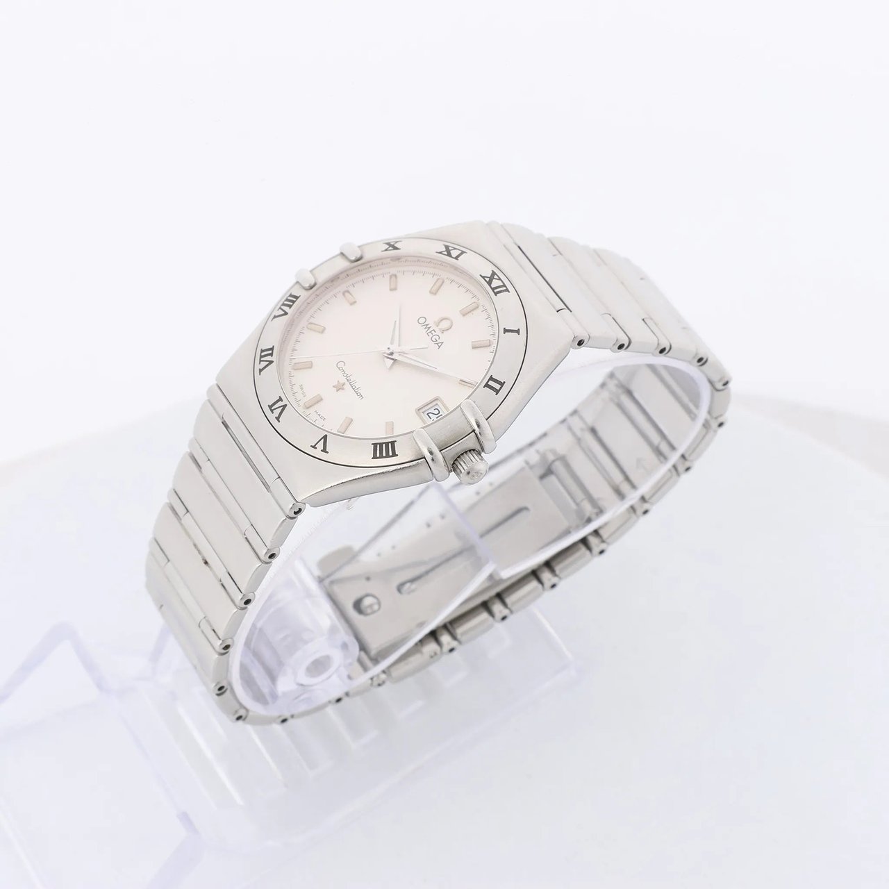 Omega Omega Constellation 1512.30 56246591 SS QZ Watch with Beige Dial Beige