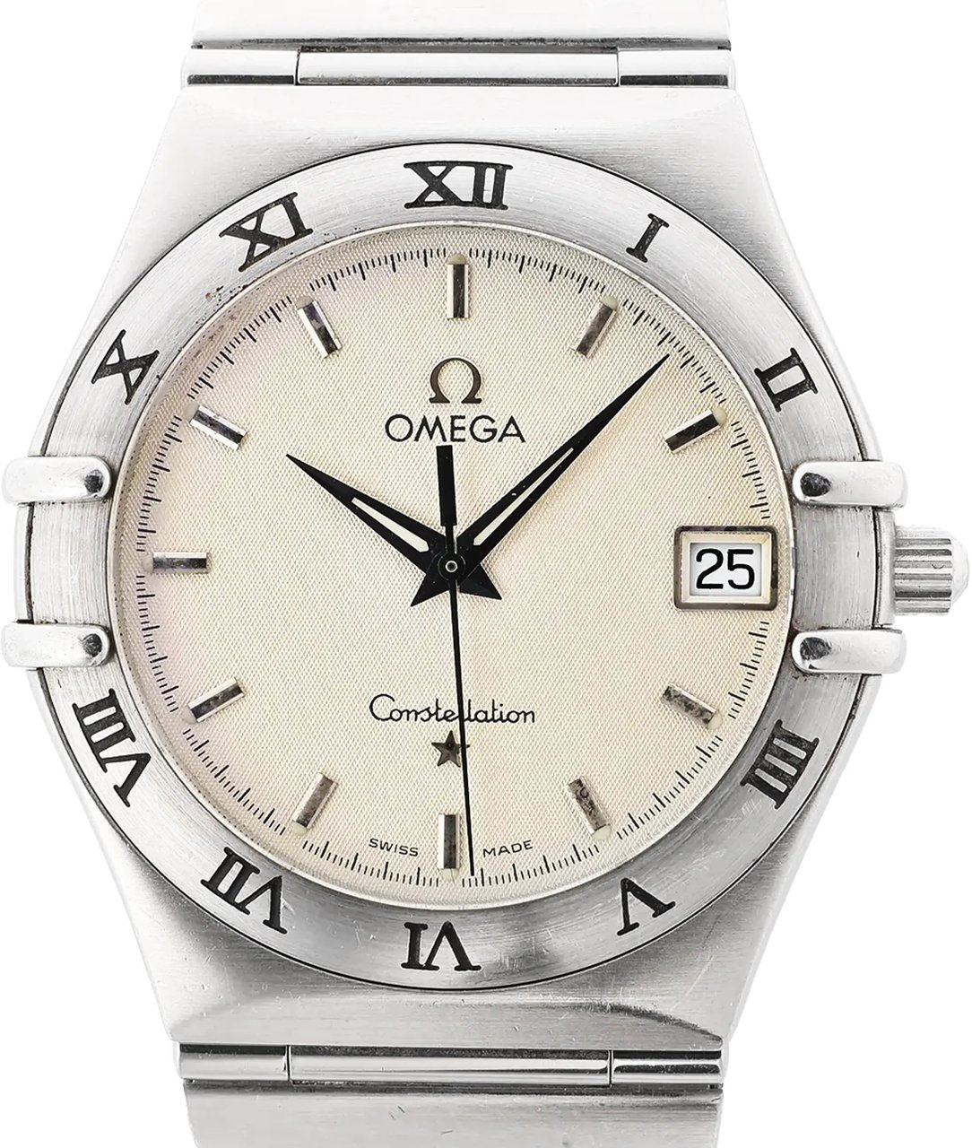 Omega Omega Constellation 1512.30 57330974 SS SS QZ Watch with Beige Dial Beige