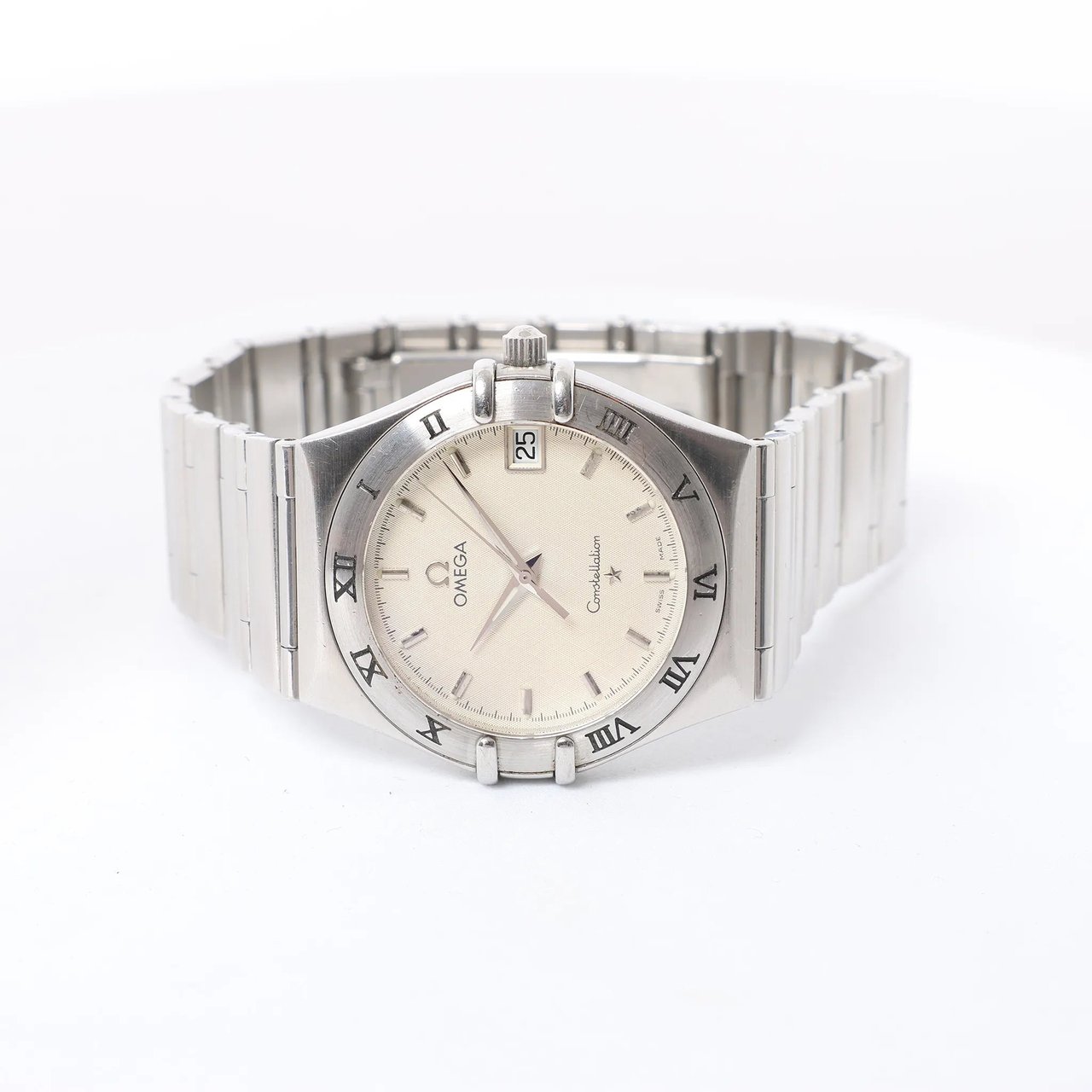 Omega Omega Constellation 1512.30 57330974 SS SS QZ Watch with Beige Dial Beige