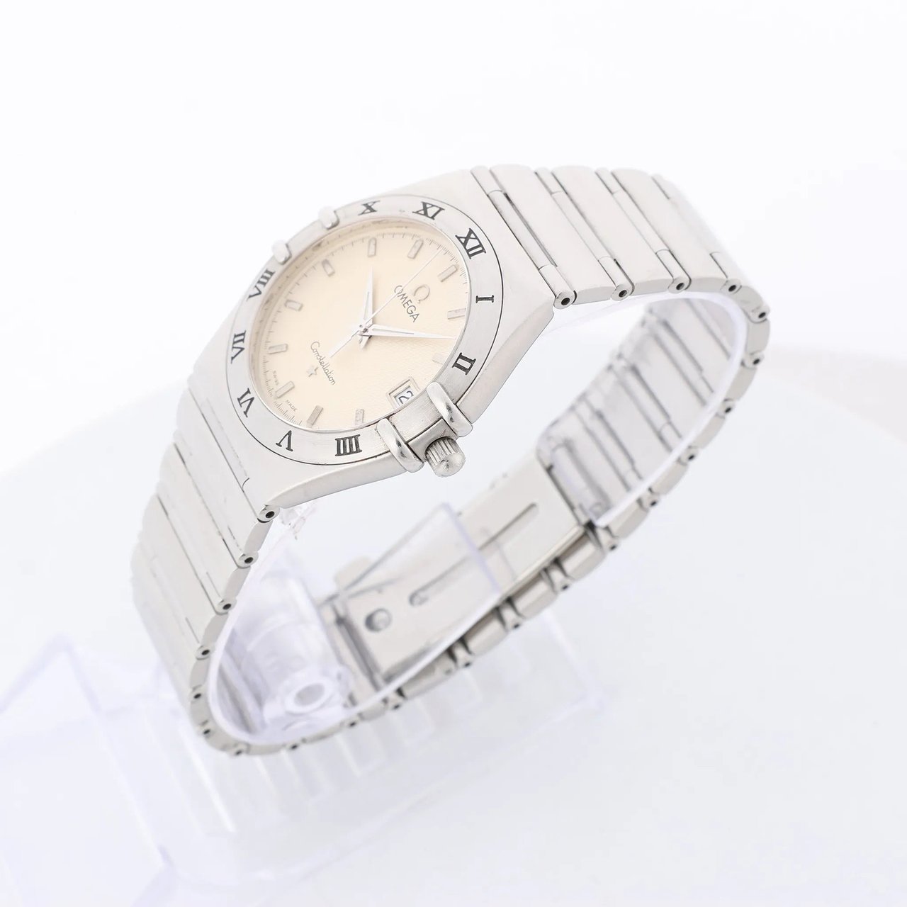Omega Omega Constellation 1512.30 57330974 SS SS QZ Watch with Beige Dial Beige
