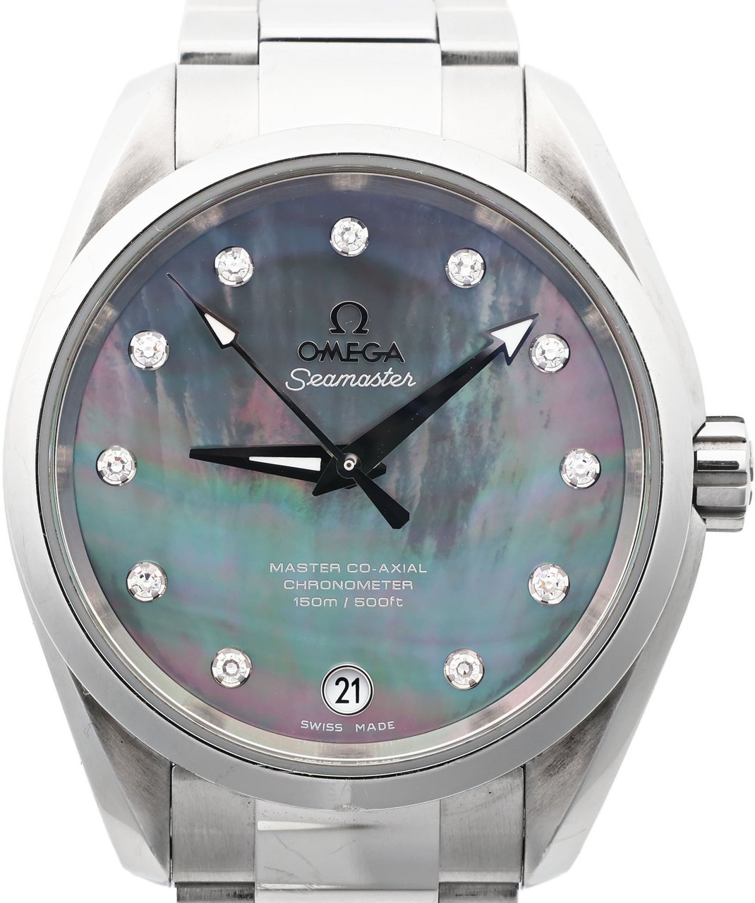 Omega Omega Seamaster Aquaterra 231.10.39.21.57.001 87257832 SS AT Blue-Shell-Face Watch Blauw