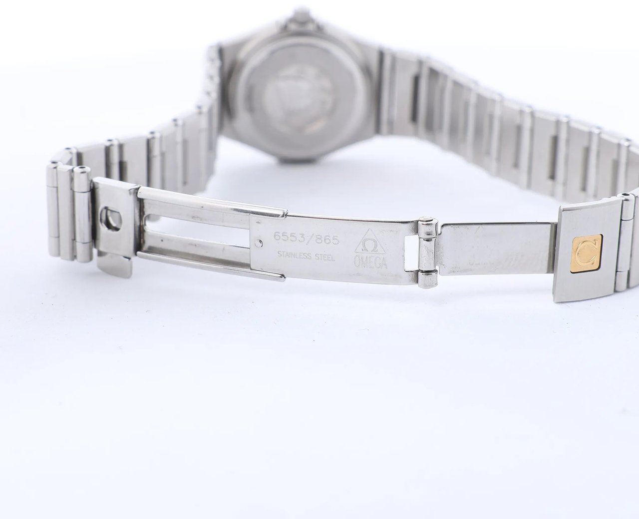 Omega Constellation 1562.65 55930509 SS QZ Watch with Pink MOP Dial Roze