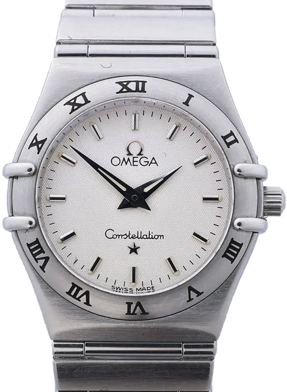 Omega Constellation 1572.30 55945909 SS QZ Watch with Beige Dial Beige
