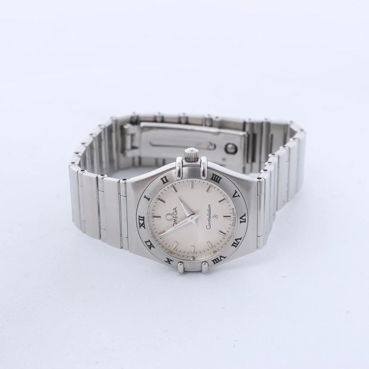 Omega Constellation 1572.30 55945909 SS QZ Watch with Beige Dial Beige