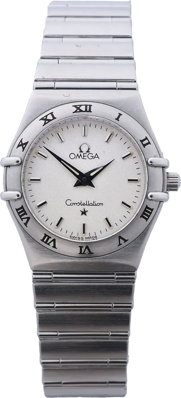 Omega Constellation 1572.30 55945909 SS QZ Watch with Beige Dial Beige