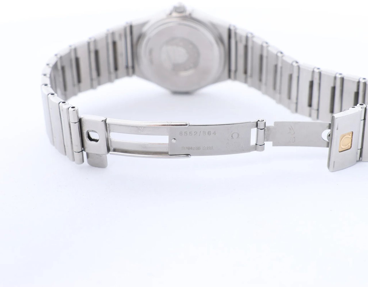 Omega Constellation 1562.40 56661464 SS QZ Watch with Navy Blue Dial Blauw
