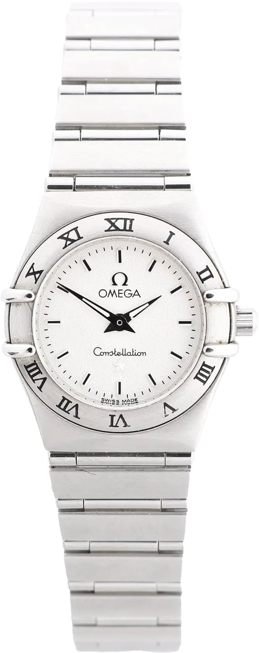 Omega Constellation 1562.3 56987505 6553/865 SS QZ Watch with White Dial Divers