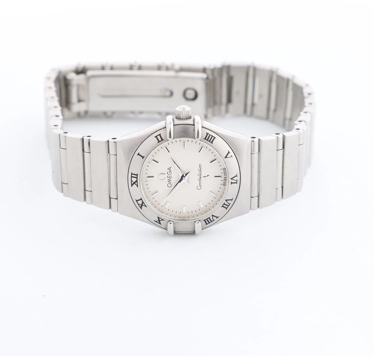 Omega Constellation 1562.3 56987505 6553/865 SS QZ Watch with White Dial Divers