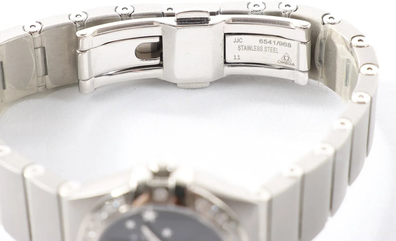 Omega Constellation 123.15.24.60.01.001 92203020 SS QZ Watch with Black Dial Zwart