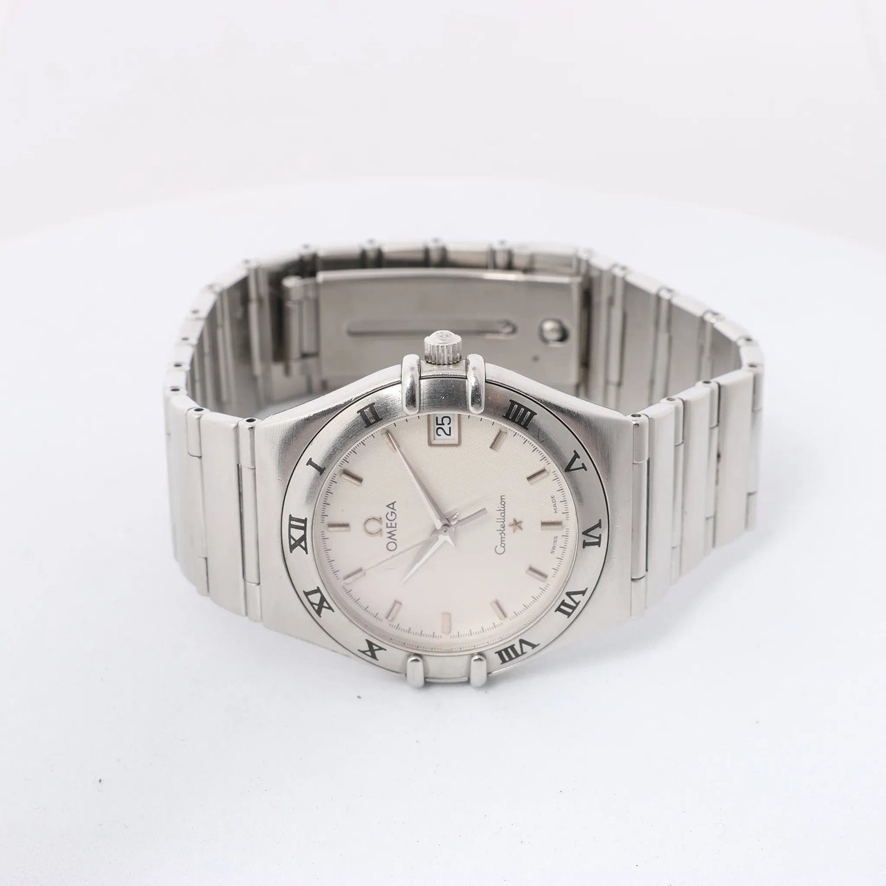 Omega Constellation 1512.30 56246591 SS QZ Watch with Beige Dial Beige