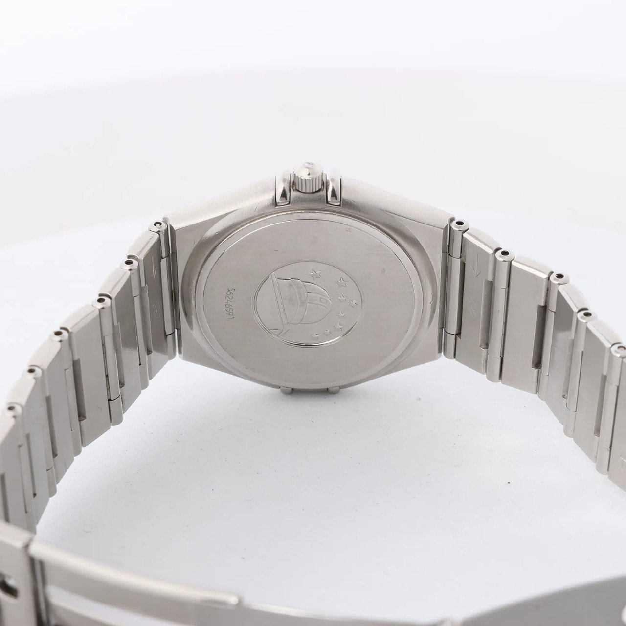 Omega Constellation 1512.30 56246591 SS QZ Watch with Beige Dial Beige