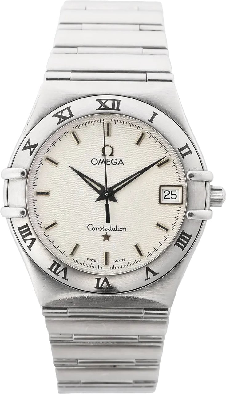 Omega Constellation 1512.30 56246591 SS QZ Watch with Beige Dial Beige