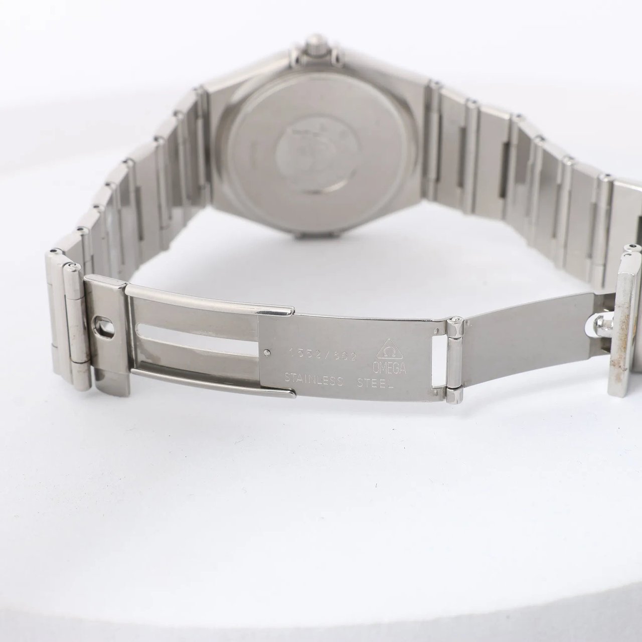 Omega Constellation 1512.30 56246591 SS QZ Watch with Beige Dial Beige