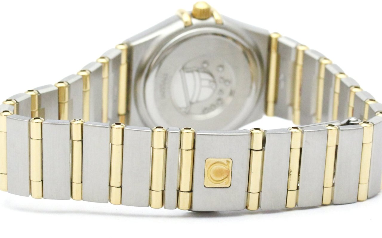 Omega Constellation Quartz Stainless Steel and Yellow Gold with Diamond Bezel and Markers and Mother of Pearl 22 Divers