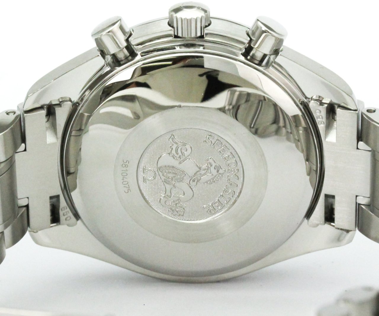 Omega Omega Speedmaster Date Chronograph Automatic Watch Stainless Steel 39 Divers
