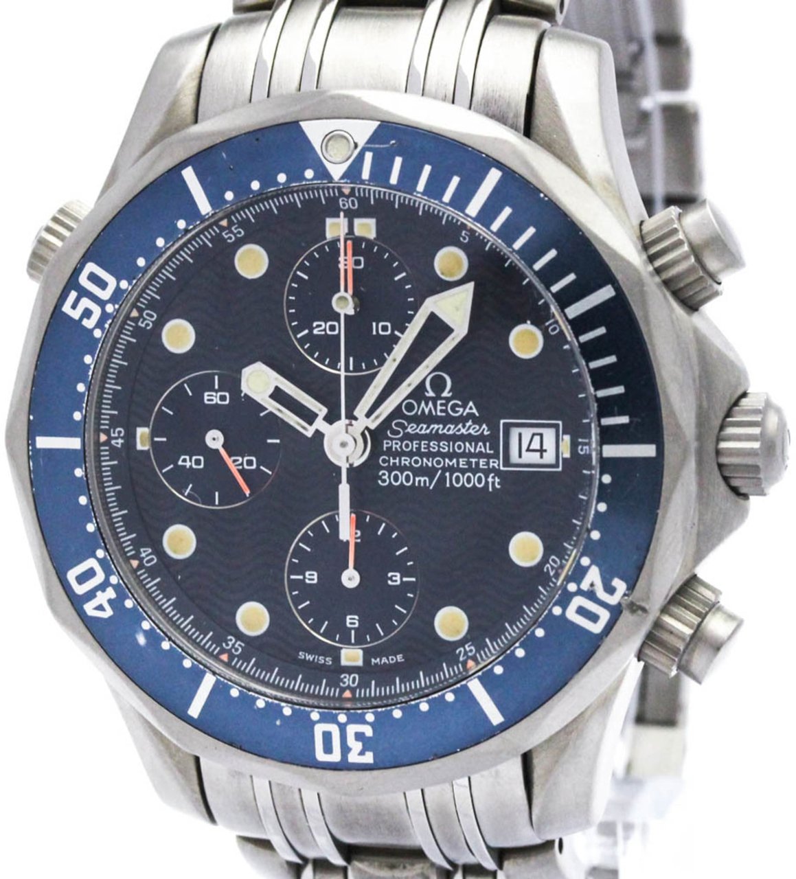 Omega Omega Seamaster Diver 300M Chronometer Chronograph Automatic Watch Stainless Steel 41 Divers