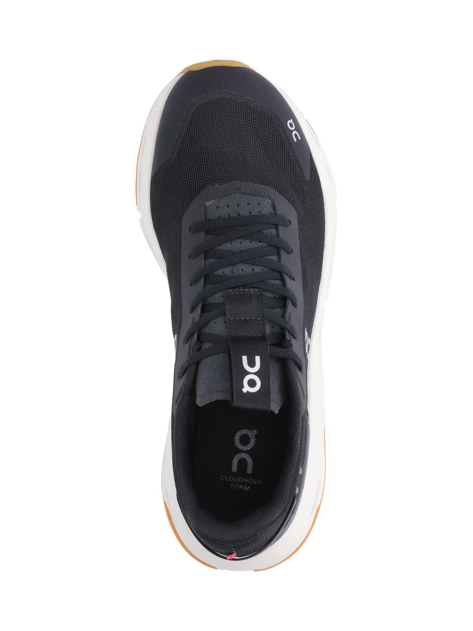ON Sporty Black Sneakers with Cushioned Sole Zwart