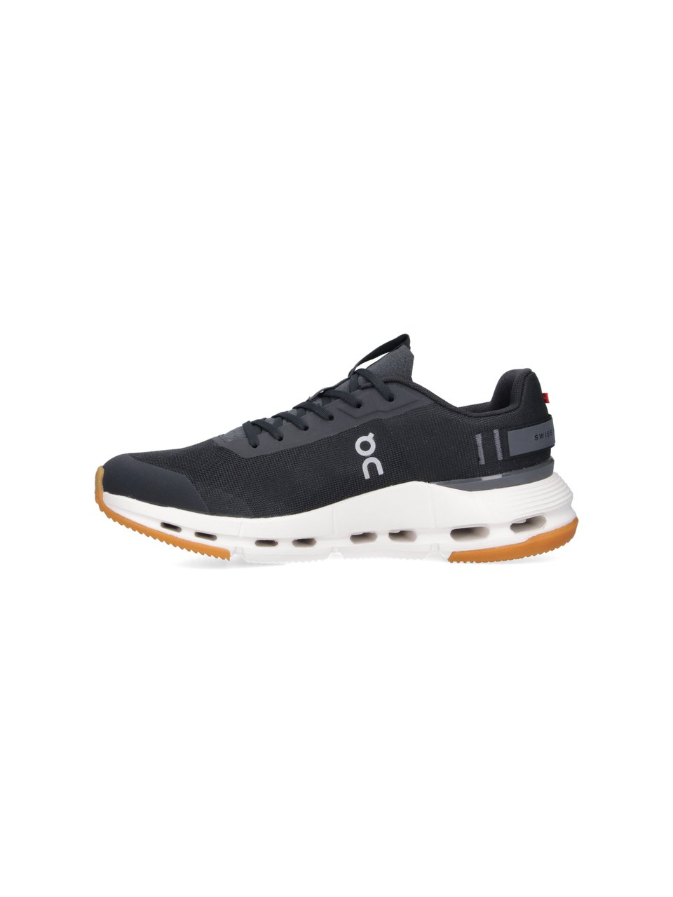 ON Sporty Black Sneakers with Cushioned Sole Zwart