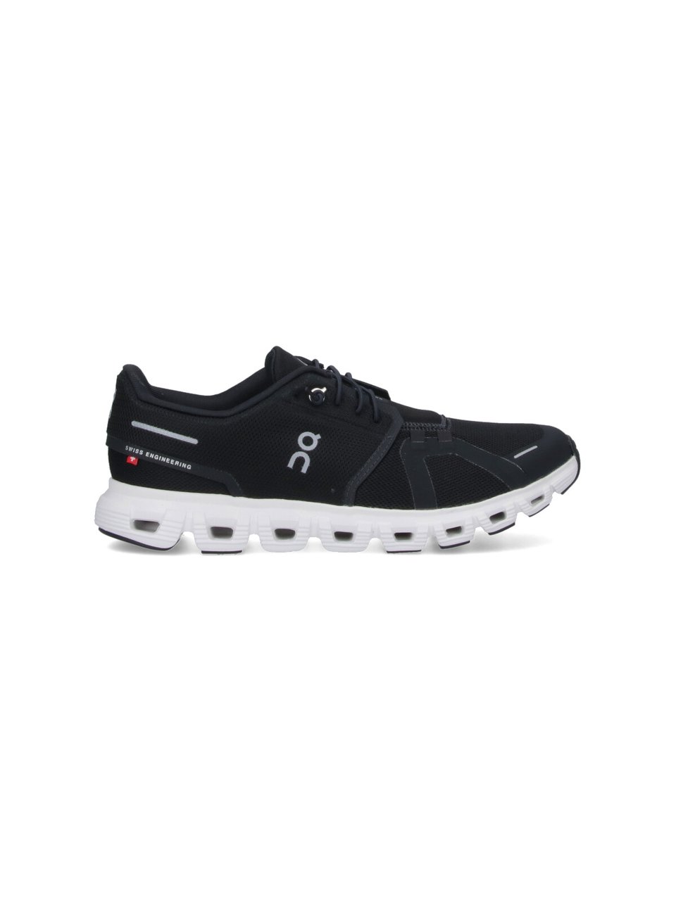 ON Black Cloud 6 Mesh Sneakers Zwart