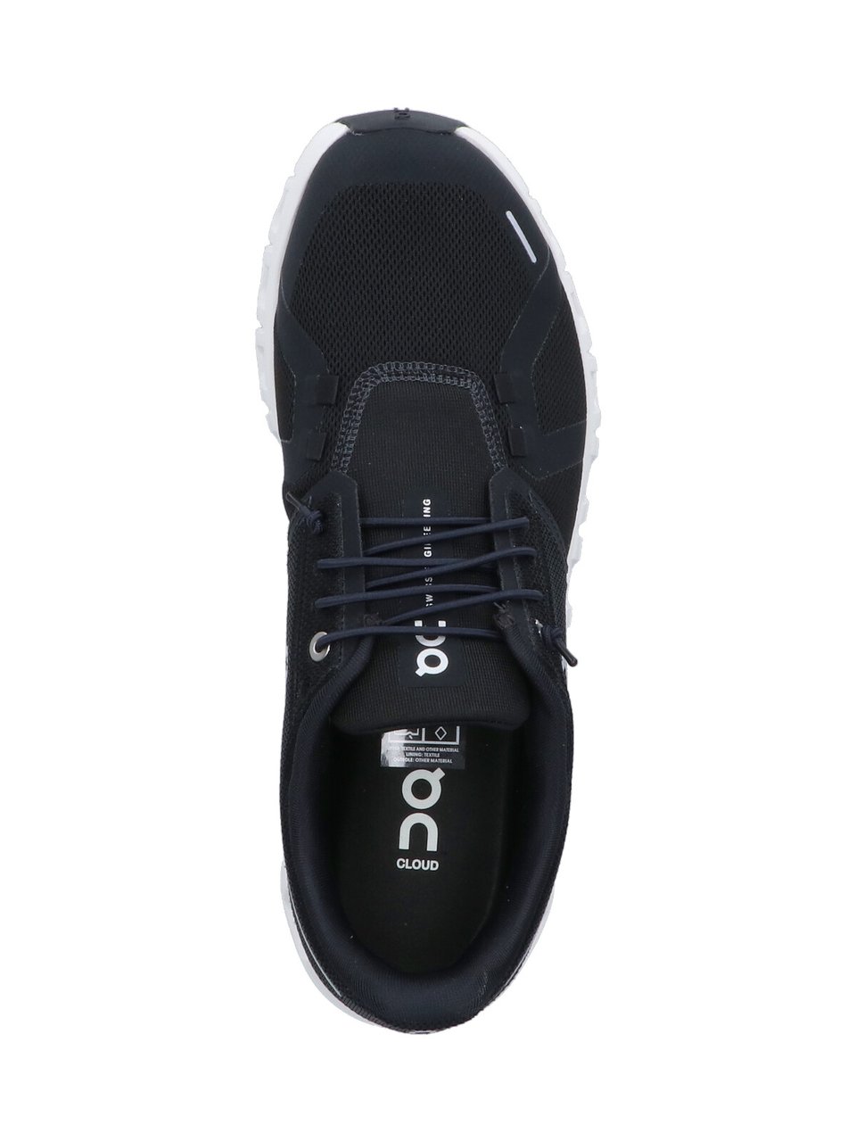 ON Black Cloud 6 Mesh Sneakers Zwart