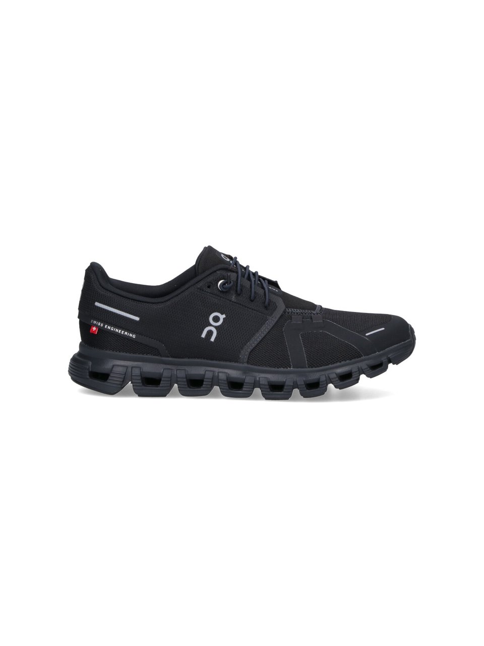 ON Black Cloud 6 Mesh Sneakers Zwart