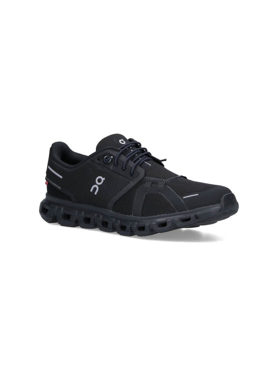 ON Black Cloud 6 Mesh Sneakers Zwart