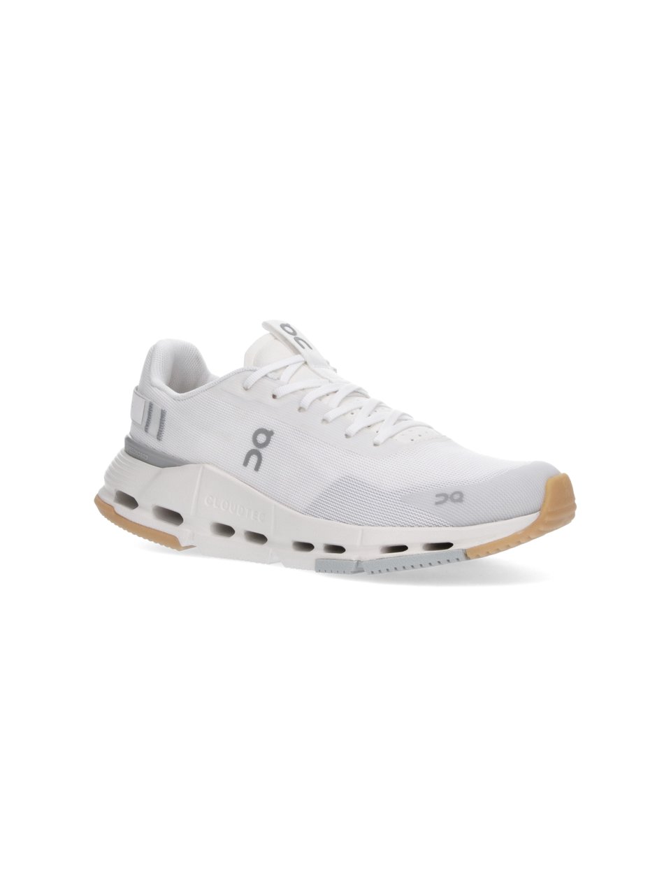ON White Flexible Design Gum Sole Sneakers Wit