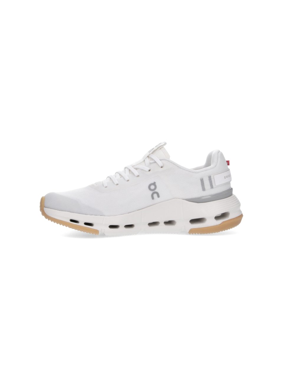 ON White Flexible Design Gum Sole Sneakers Wit