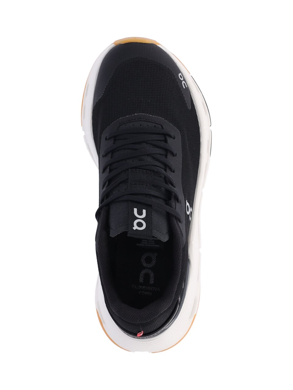 ON Black Cloudnova Form 2 Fabric Sneakers Zwart