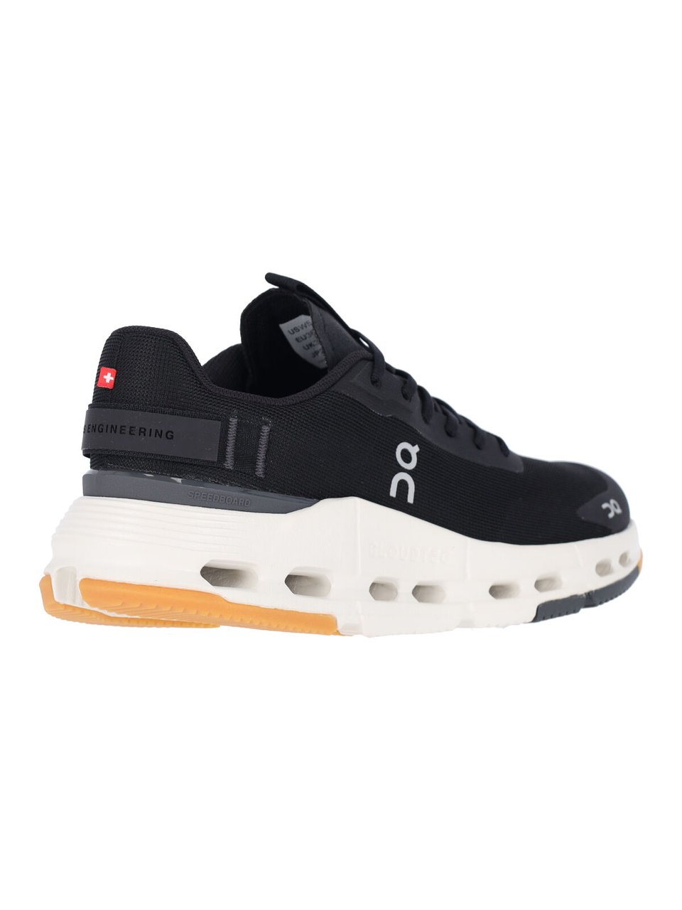 ON Black Cloudnova Form 2 Fabric Sneakers Zwart