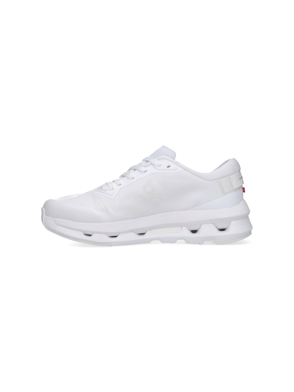 ON White Cloudzone Segmented Sole Fabric Sneakers Wit