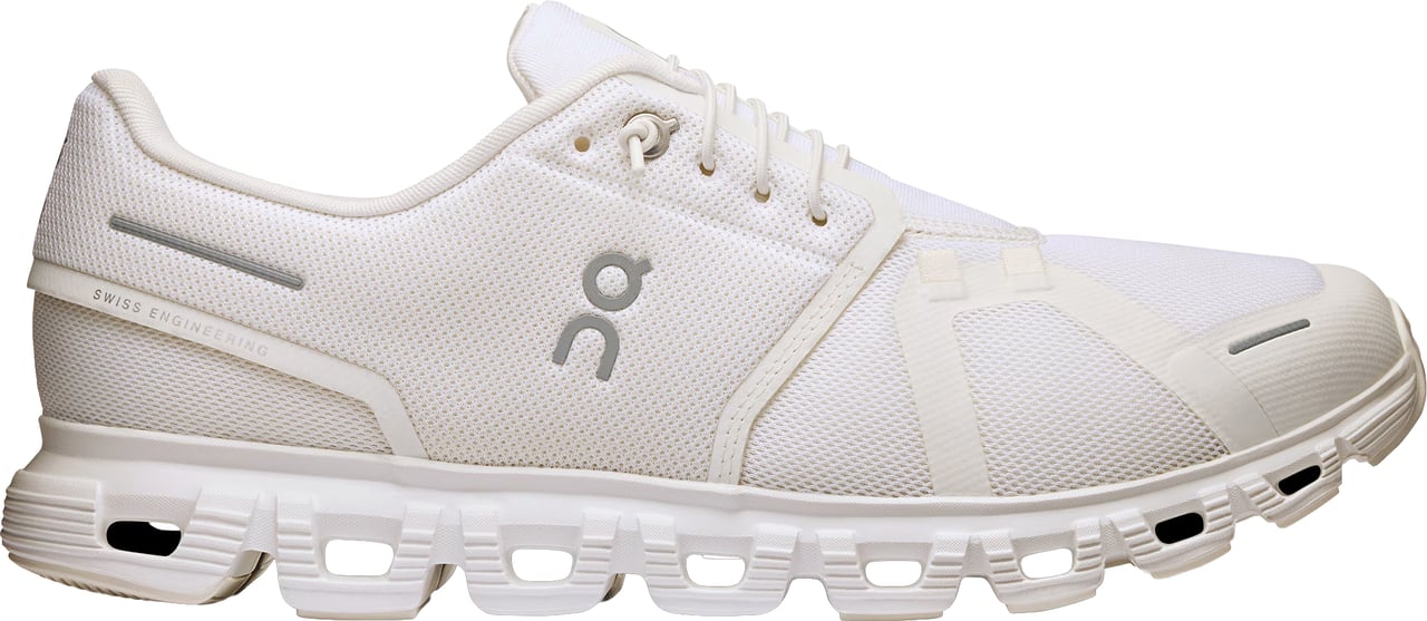 ON White Cloud 6 Breathable Mesh Running Sneakers Wit