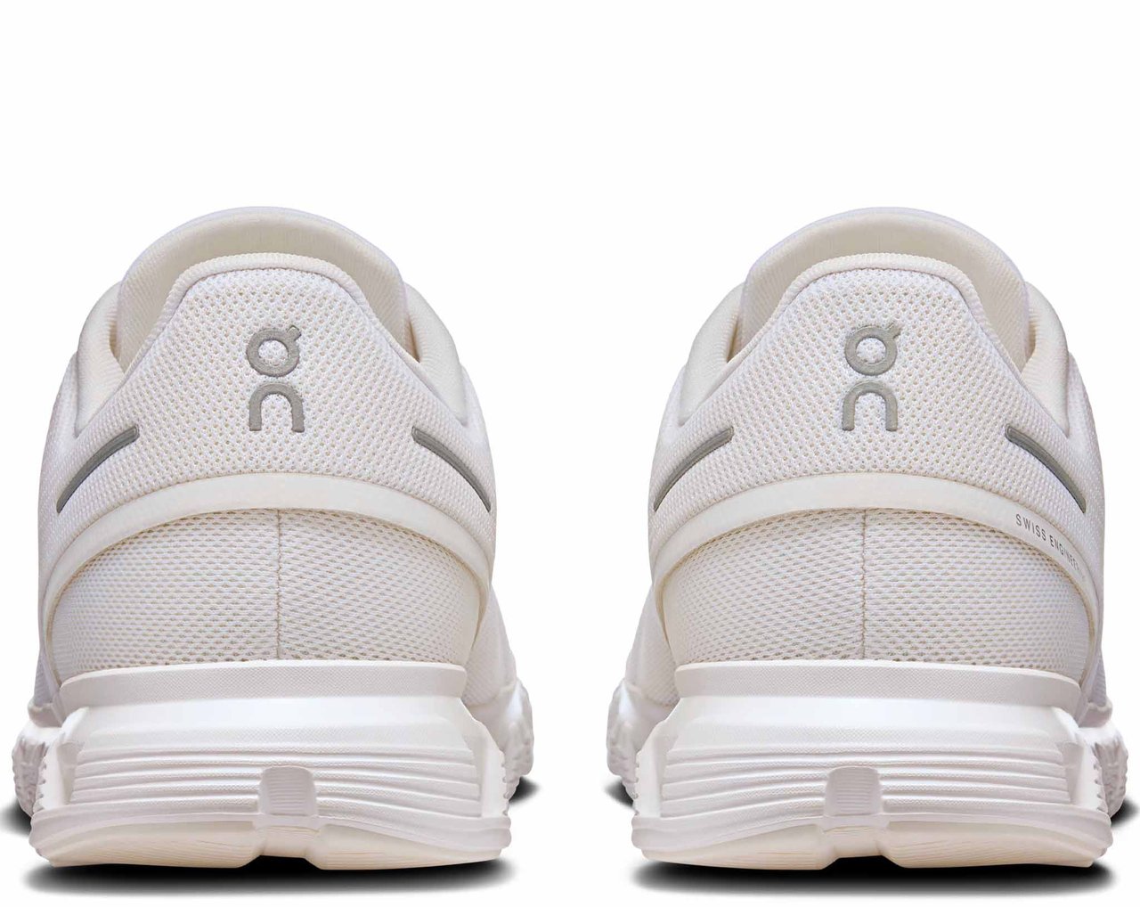 ON White Cloud 6 Breathable Mesh Running Sneakers Wit
