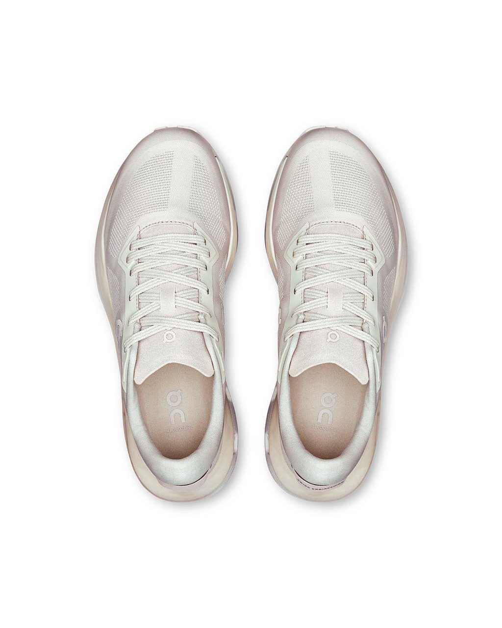 ON Cloudzone Pearl Truffle Sneakers with Integrated Cushioning Grijs