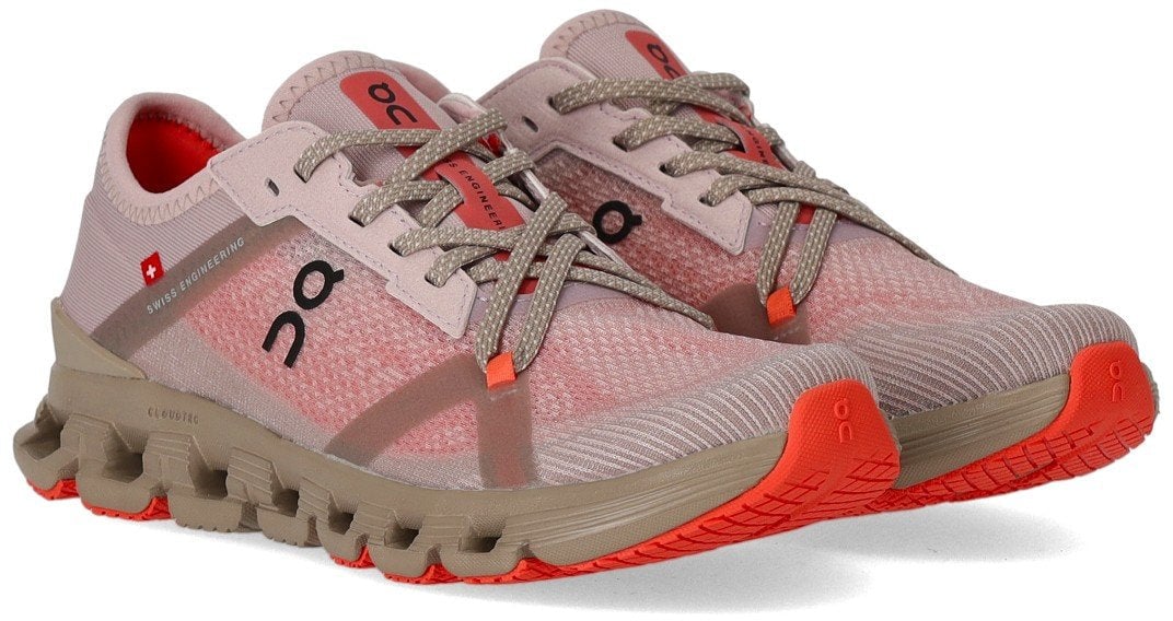 ON ON CLOUD X 4 AD MAUVE SALMON SNEAKER Roze