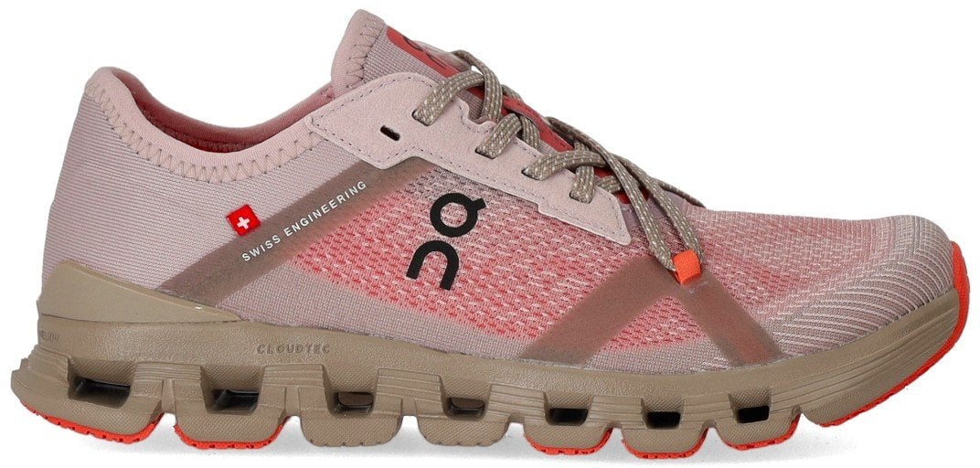 ON ON CLOUD X 4 AD MAUVE SALMON SNEAKER Roze